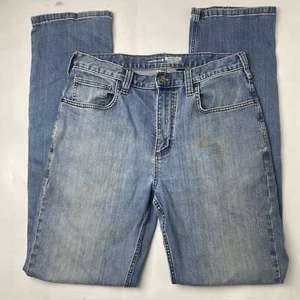 Jeans Carhartt Uomo Relaxed Fit Dritto Blu Denim Robusto Flex Taglia 33 x 36 - Foto 1 di 24