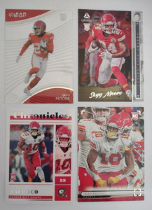 2022 Panini Chronicles Chiefs RC Isiah Pacheco Photogenic Sky Moore  ClearVision