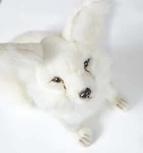 HANSA Portraits of Nature Arctic Fox Plush Long Eared Seated 3252 Desert NEW