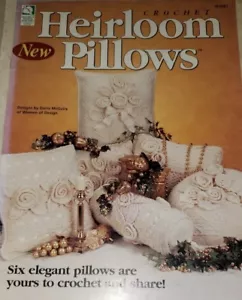 AS10 HOUSE OF WHITE BIRCHES 1998, HEIRLOOM PILLOWS, 6 CROCHET DESIGNS - Picture 1 of 2