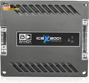 Ice X 3001-1 Channel 3000 Watts RMS 1 Ohm Car Amplifier - Picture 1 of 12