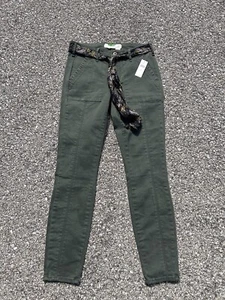 womens anthropologie Army Green Pants Size 27 NWT - Picture 1 of 7