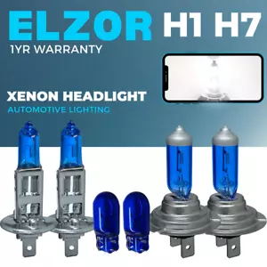 H1 H7 Xenon White Headlight Bulbs Super Hid Car Upgrade Side Light T10 Hid 12v - Picture 1 of 21