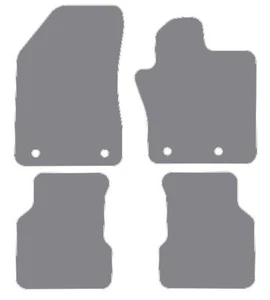 Fits Jeep Compass 2017 onwards Grey Luxury Velour Tailored Car Mats Hitech - Picture 1 of 6