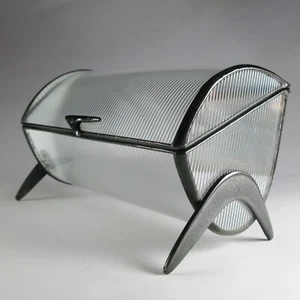 Glass jewelry box by 1178designs - Art deco style - boomerang design - Picture 1 of 10