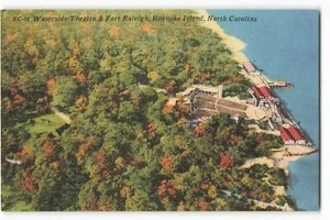 Waterside Theatre & Fort Raleigh, Roanoke Island, N.C., VTG Postcard SK2. - Picture 1 of 2