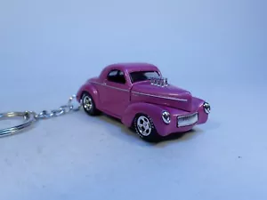 keychain '41 same as WILLYS gasser 1941 Willys coupe key chain - Foto 1 di 5