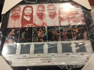 WWE Royal Rumble 2014 To 2018 Mat Plaque 19/30 Axxess Exclusive WWF - Picture 1 of 3
