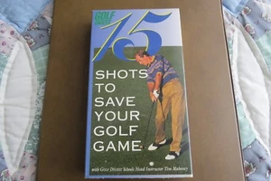 VHS 15 SCHÜSSE ZUM RETTEN IHRES GOLFSPIELS GOLF DIGEST TIM MAHONEY 1995 - Bild 1 von 3