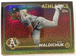2024 Topps Series 2 Ken Waldichuk Holiday Foil - A’s - Picture 1 of 2