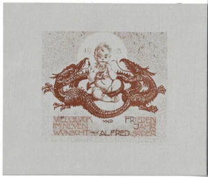 ALFRED SODER: Neujahrsgraphik P. F. 1915 - Picture 1 of 1