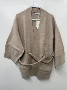 Mango MNG Womens XS/S Spagheti Cardigan Sweater Kimono Wrap Brown Tan 27000364 - Picture 1 of 4