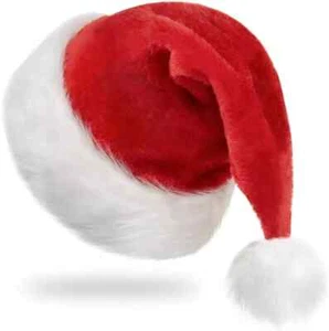Accesorio de pieza de disfraz de sombrero de Papá Noel de Navidad - Imagen 1 de 5