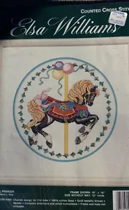 Elsa Williams Counted Cross Stitch Kit Carousel Horse Pony Sew Needlework NEW - Picture 1 of 3