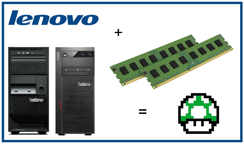 16GB -2x8GB ECC Memory Ram Upgrade Lenovo ThinkServer TS130 TS140 + TS430 TS440 - Image 1 of 1