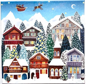 NUEVO ROMPECABEZAS NAVIDAD YULETIDE VILLAGE 500 PIEZAS 20"x20” WINTER VILLAGE - Imagen 1 de 3