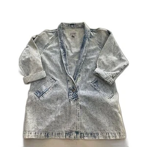 Vintage Denim Stefano Jacket Size 20W Stone Wash - Picture 1 of 6