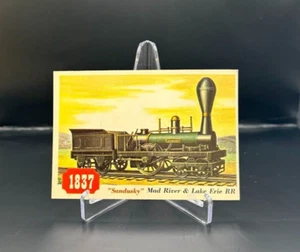 1955 Topps Rails & Sails # 76 "Sandusky" Mad River & Lake Erie RR EX+ - Imagen 1 de 2