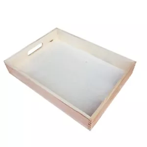 Wooden Serving Tray 35cmx25cmx5.5cm For Decoupage - Picture 1 of 5