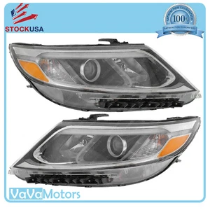 Fits 2014 2015 Kia Sorento LX Halogen Headlight Assembly Set Left Right Pair - Picture 1 of 12