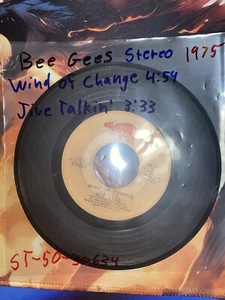 Bee Gees Jive Talkin’/Wind Of Change 45 RPM Vinyl - Picture 1 of 3