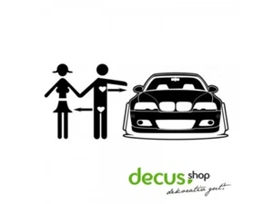 CAR LOVE BMW E46 L 1624 13x5 cm // Sticker JDM Aufkleber Frontscheibe - Picture 1 of 2