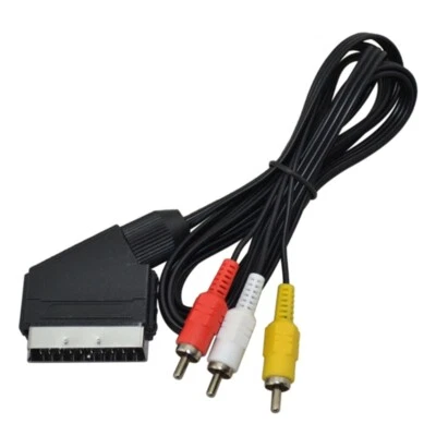 For NES Console RGB Line Scart To 3 RCA Video Cables Replacement - Image 1 of 4
