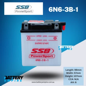 6N6-3B-1 SSB Motorcycle Battery - Picture 1 of 1
