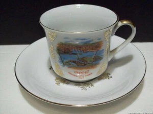 Taza de té vintage Montreal Expo 67 Canadá 1967 exposición porcelana Alemania Occidental - Imagen 1 de 12