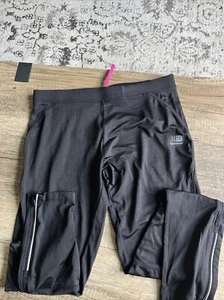 KARRIMOR Women’s Running yoga Leggings, Black Ankle Zip Rear Zip pocket US 10 - Picture 1 of 5