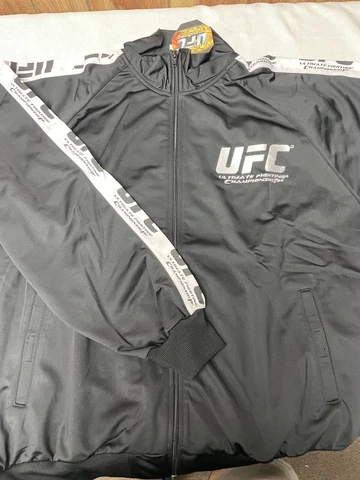 NEW UFC Black Zip-Up Jacket Cover