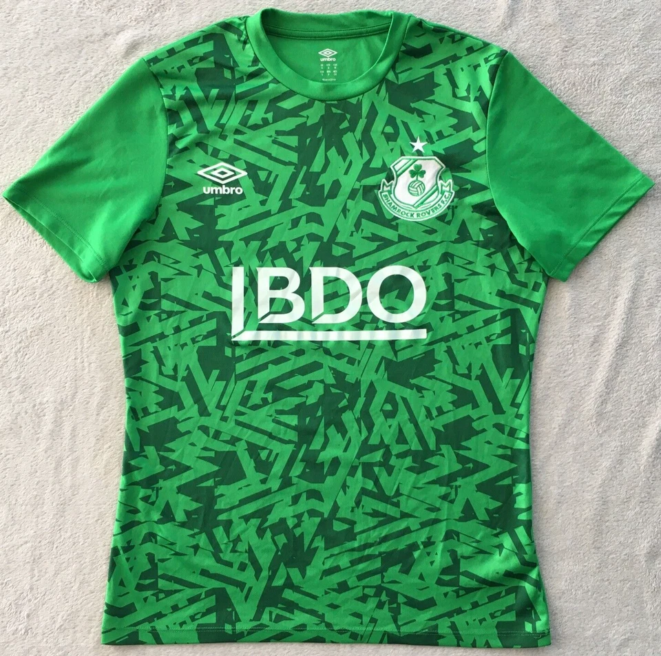 Camiseta local Shamrock Rovers 2022 - 2023 RARA Umbro Verde Irlanda talla S - Imagen 1 de 4