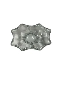 Baccarat Cristal Francia 5 1/2" Forma Libre Caramelo Baratija Joyería Anillo Bandeja Plato - Imagen 1 de 12