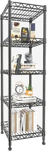 5-Tier Metal Storage Shelf Adjustable Wire Rack for Kitchen Bathroom 11.8"x50" - Picture 1 of 48