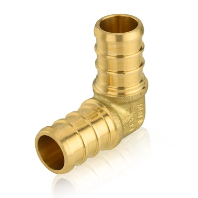 EFIELD 1/2 inch x 1/2inch Pex Elbow Crimp Brass Fittings Lead Free Free Shipping