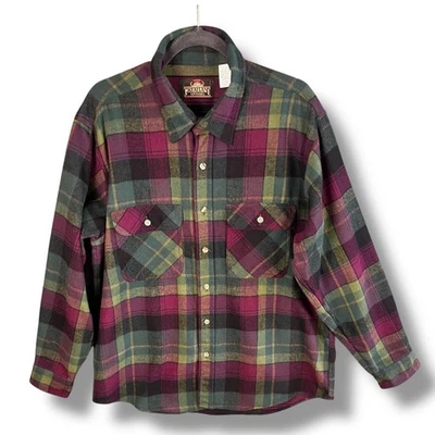 Greatland Apparel Shirt Mens XL Plaid Flannel Button Up Pockets Casual - Image 1 of 4