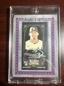 2024 TOPPS ALLEN & GINTER X JASSON DOMINGUEZ ROOKIE AUTO SILVER INK #/25 YANKEES - Picture 1 of 2