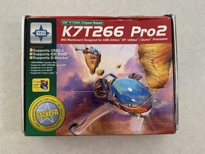 MSI K7T266 Pro2 Mainboard Designed AMD Athlon XP / Athlon / Duron Processor - Image 1 of 4
