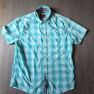 LEE Hemd Herren LARGE grün kariert KURZARM Stretch Regular Fit. A - Bild 1 von 7