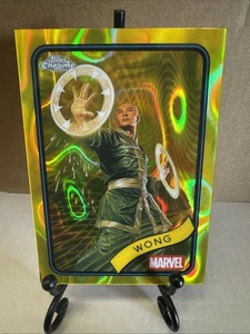 2025 Topps Chrome Marvel Yellow Lava Refractor Wong #86 SP - Bild 1 von 2