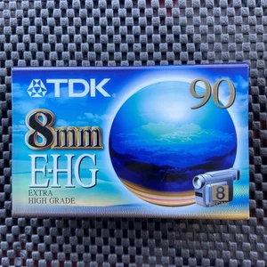 TDK 8mm E-HG 90 Extra High Grade Video Cassette Brand New & Still Sealed - Picture 1 of 2