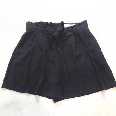 Worthington Women’s Black Dress Paperbag Shorts Pleated Elastic Waist Size XL - Image 1 of 4