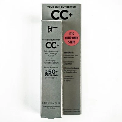 IT Cosmetics Your Skin But Better CC+ Cream Deep Mocha SPF 50+ .406 oz (x2) -E - Image 1 of 3