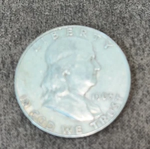 1963 Franklin Half Dollar Silber 50c US Münze Sammlerstück - Bild 1 von 2