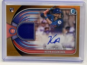 2025 Bowman Chrome KEVIN ALCANTARA Jersey Patch Auto Gold #/50 DC - Picture 1 of 2