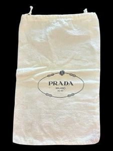 Bolso de mano Prada para el polvo y protección de zapatos auténtico bolso con cordón 8,5x14 - Imagen 1 de 3