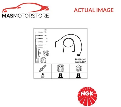 IGNITION CABLE SET LEADS KIT NGK 5917 P FOR MAZDA 626 III 1.8 1.8L 69KW - Image 1 of 4