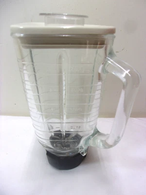 Jarra de vidrio vintage solo licuadora Osterize retro de colección Foto 1 de 4