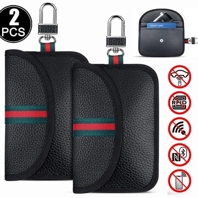 2X Keyless Go Schutz Autoschlüssel Tasche, RFID Signal Blocker für Autoschlüssel - Bild 1 von 4