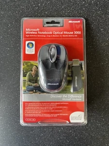 Microsoft Wireless Notebook Optical Mouse 3000 Model No. 1056/1051 - NEW & BOXED - Picture 1 of 3